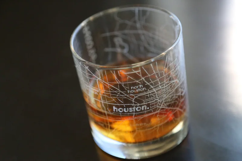 Home Town Maps Rocks Glass