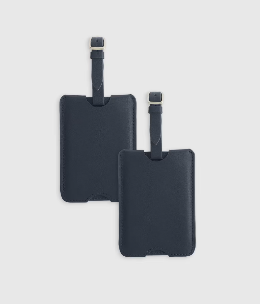 Nappa Leather Luggage Tag, 2 Pack