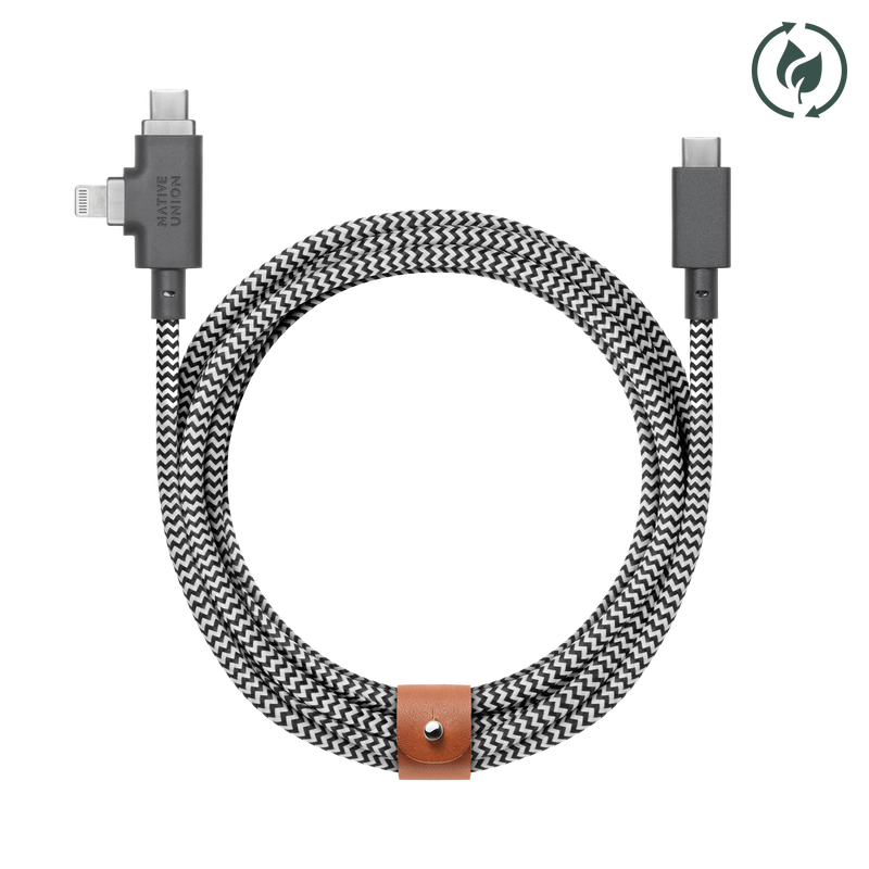 Belt Cable Duo Pro 240W (USB-C to USB-C & Lightning)