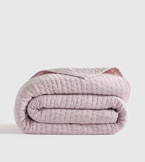 European Linen Cotton Stitch Quilt, King