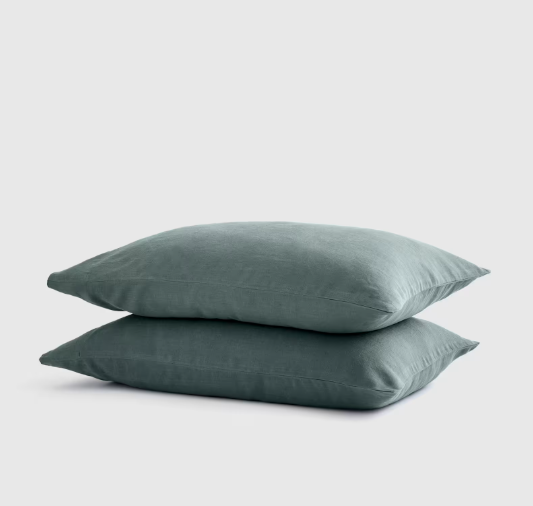 European Linen Pillowcase Set, Queen/Standard