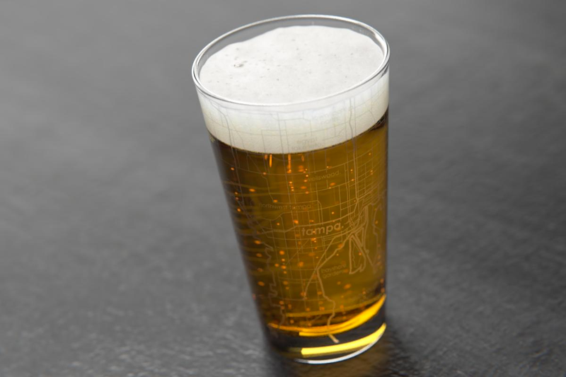 Home Town Maps Pint Glass