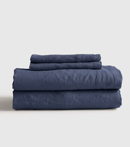 European Linen Sheet Set, Queen | Nightfall