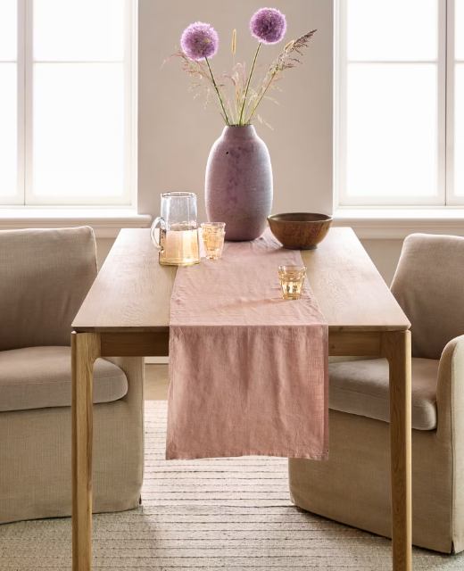 European Linen Table Runner