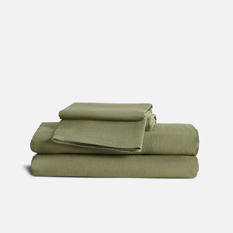 Washed European Linen Core Sheet Set, King