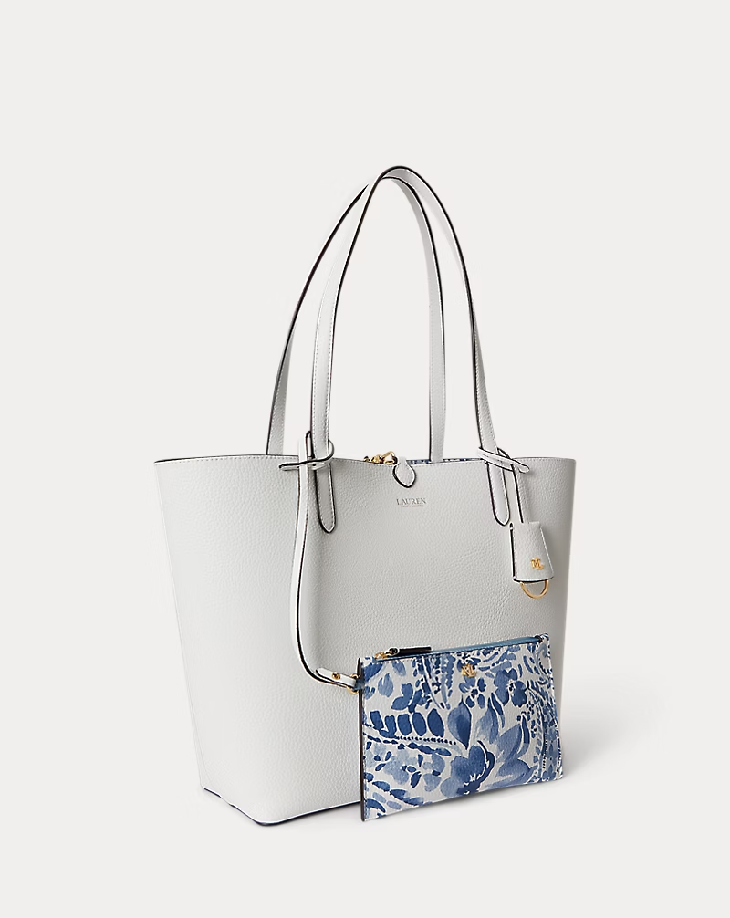 Faux Leather Large Reversible Tote Bag