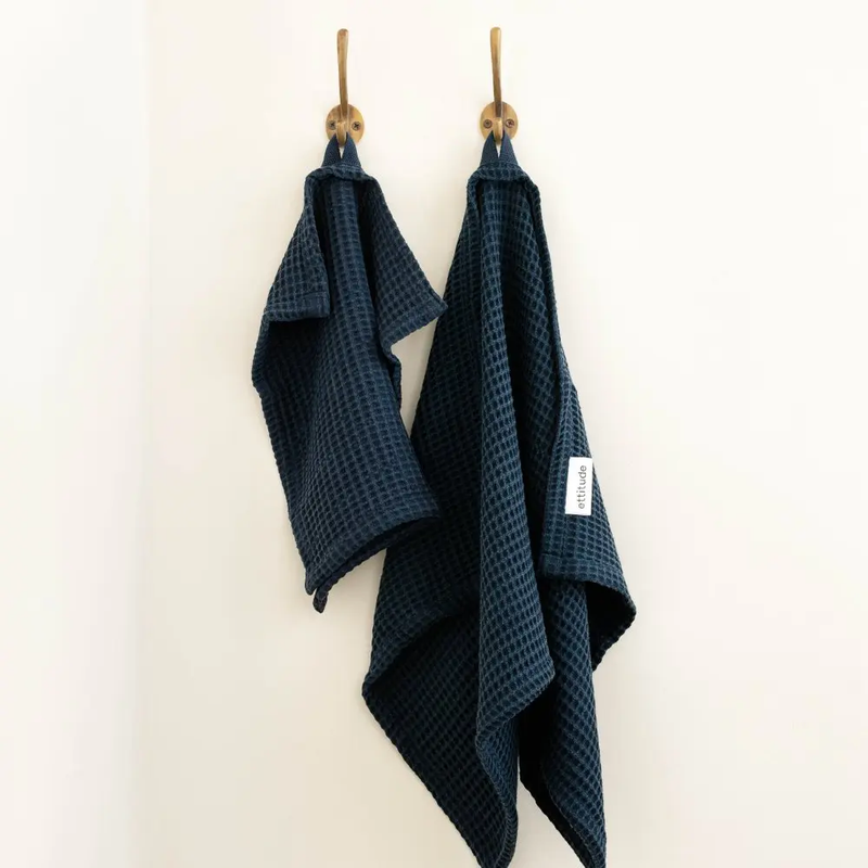 Bamboo Waffle Hand Towel Set of 2