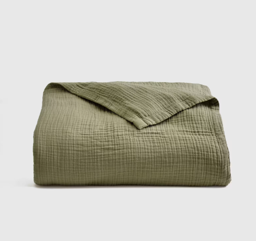 Organic Airy Gauze Bed Blanket, Queen