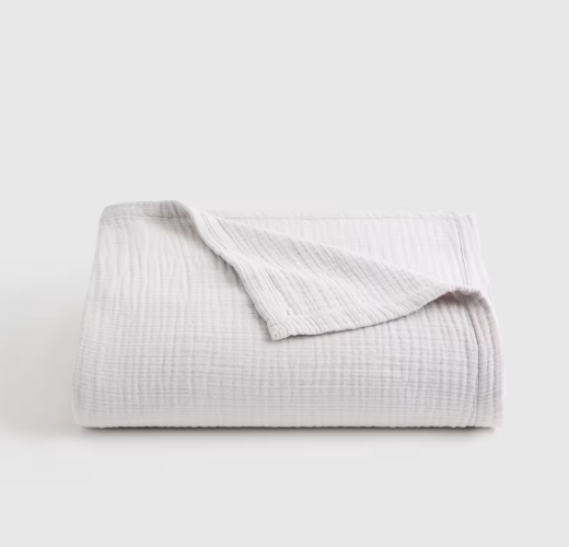 Organic Airy Gauze Bed Blanket, Queen