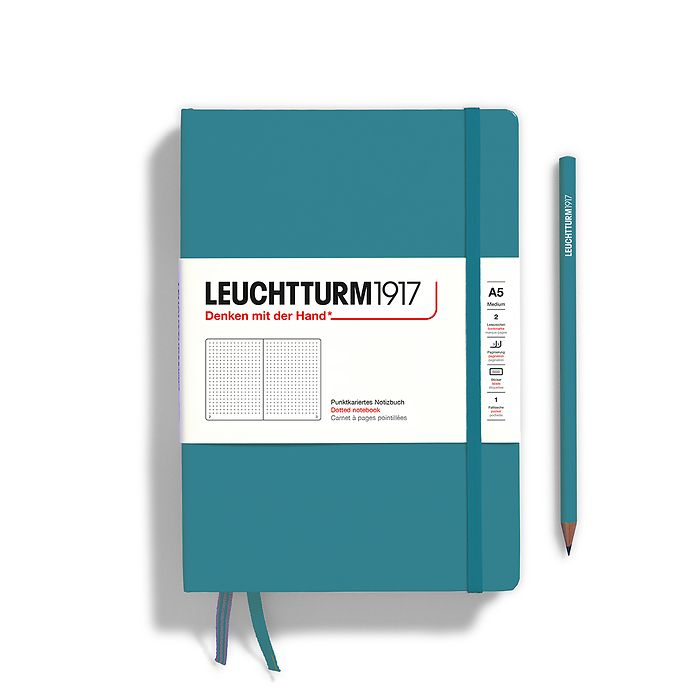 A5 Notebook Classic, Hardcover, Dotted with Personalized Monogramming