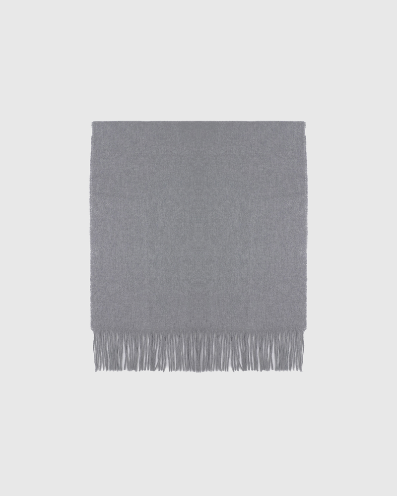 Mongolian Cashmere Throw | Heather Grey