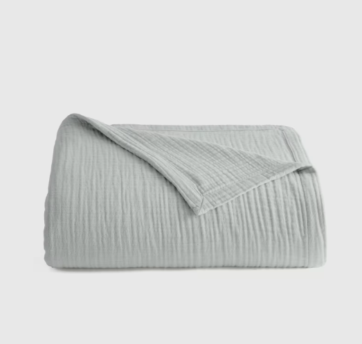 Organic Airy Gauze Bed Blanket, Queen