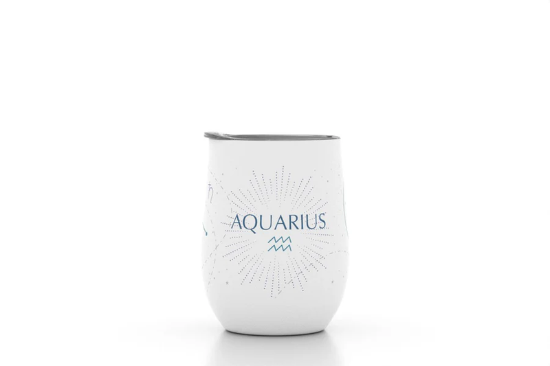 12oz Zodiac Insulated Wine Tumbler