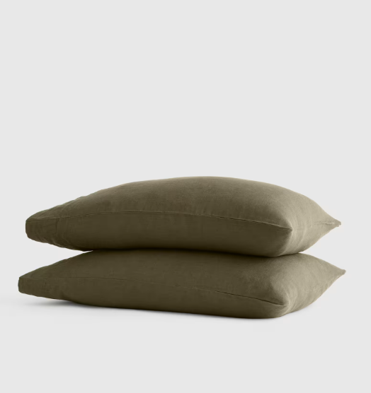 European Linen Pillowcase Set, Queen/Standard