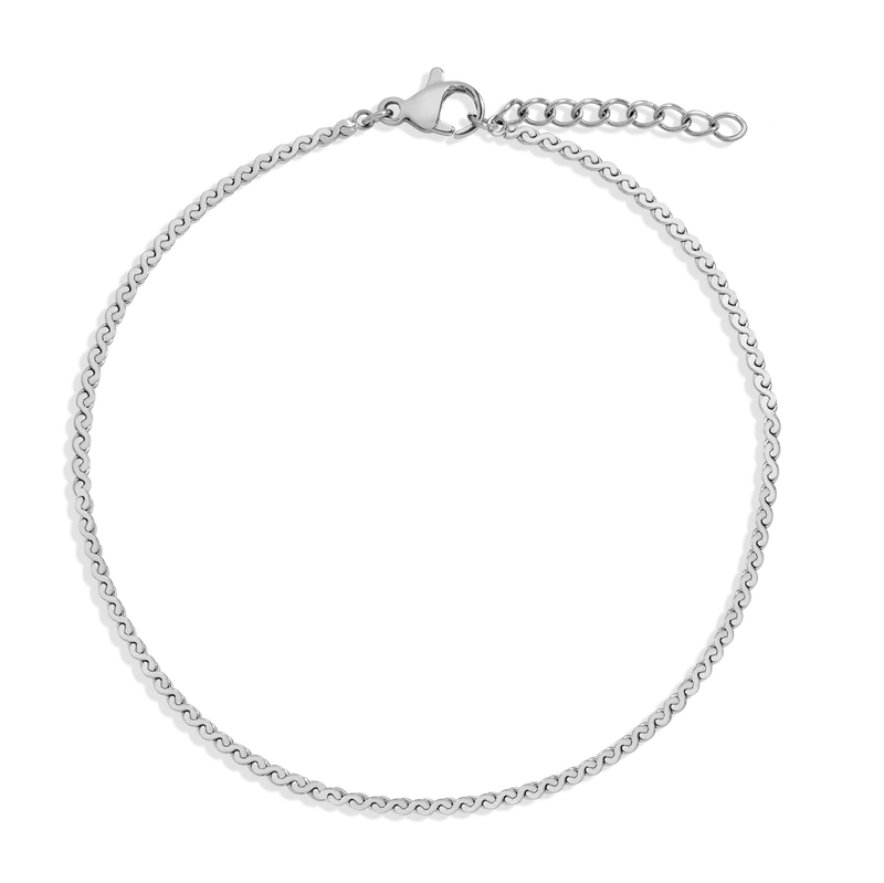 Wave Chain Anklet