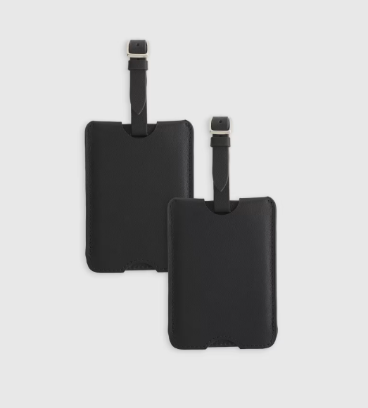 Nappa Leather Luggage Tag, 2 Pack