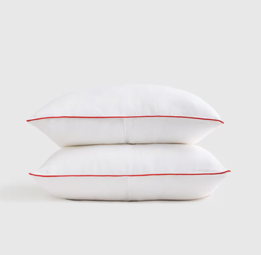 European Linen Piped Sham Set, King