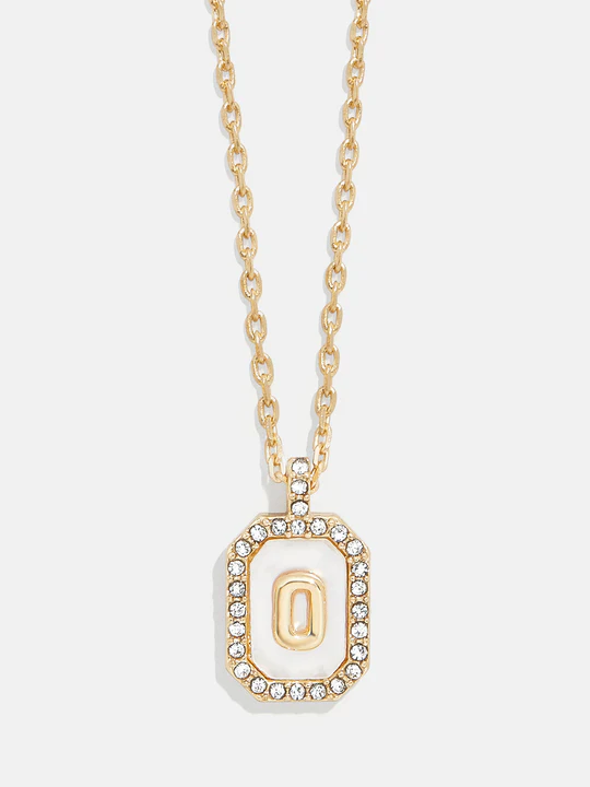 Gold & Mother of Pearl Initial Necklace