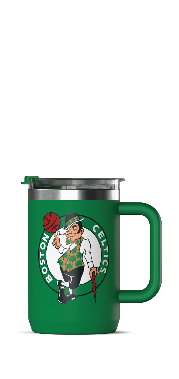 NBA 18oz Insulated Coffee Mug with Handle & Flip Lid