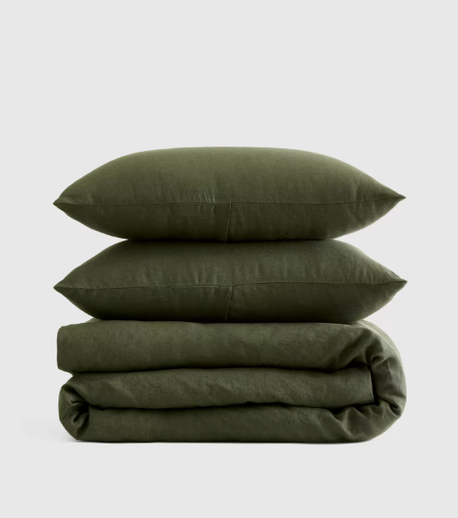 European Linen Duvet Cover Set, Queen