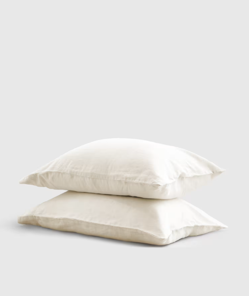 European Linen Pillowcase Set, Queen/Standard