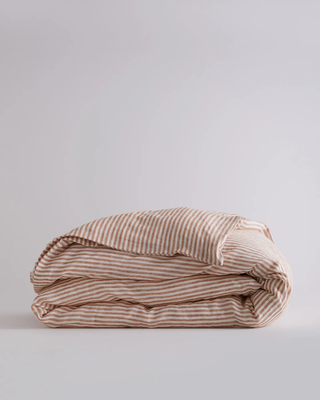 Terracotta/ White Stripe