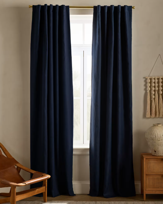 European Linen Room Darkening Curtain