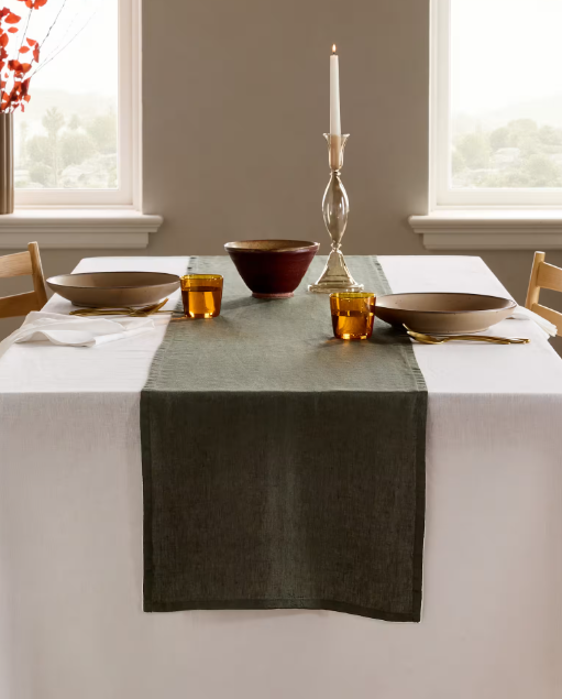 European Linen Table Runner