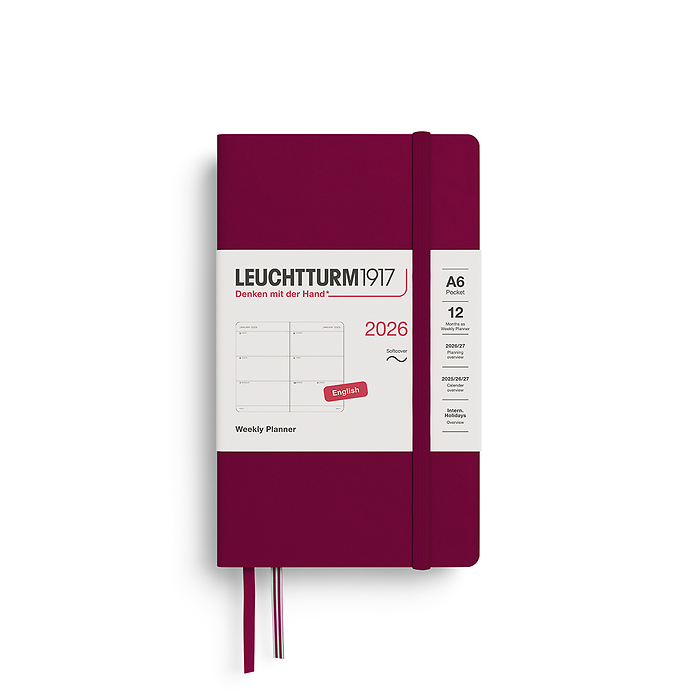 2026 Softcover A6 Weekly Planner
