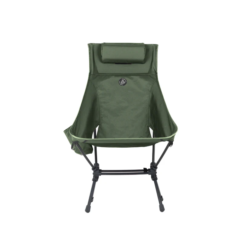 High Back Ultralight Folding Camping Chair with Storage Pouches