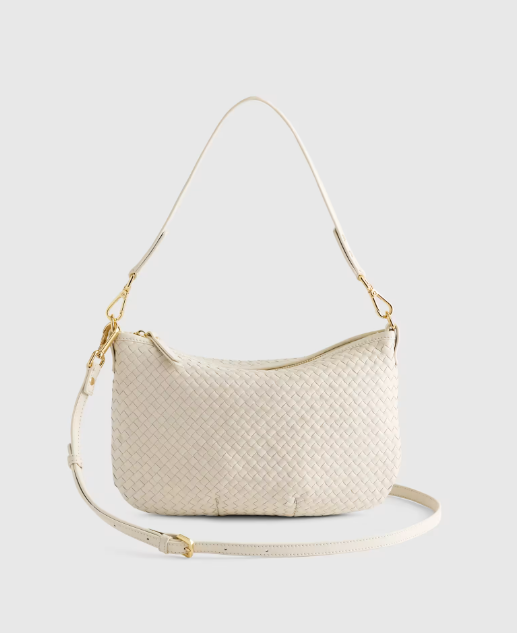 Small Italian Handwoven Leather Mini Shoulder Bag