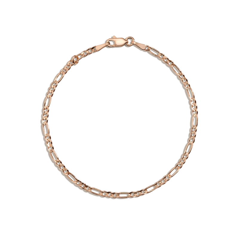 Medium Gold Figaro Chain Bracelet