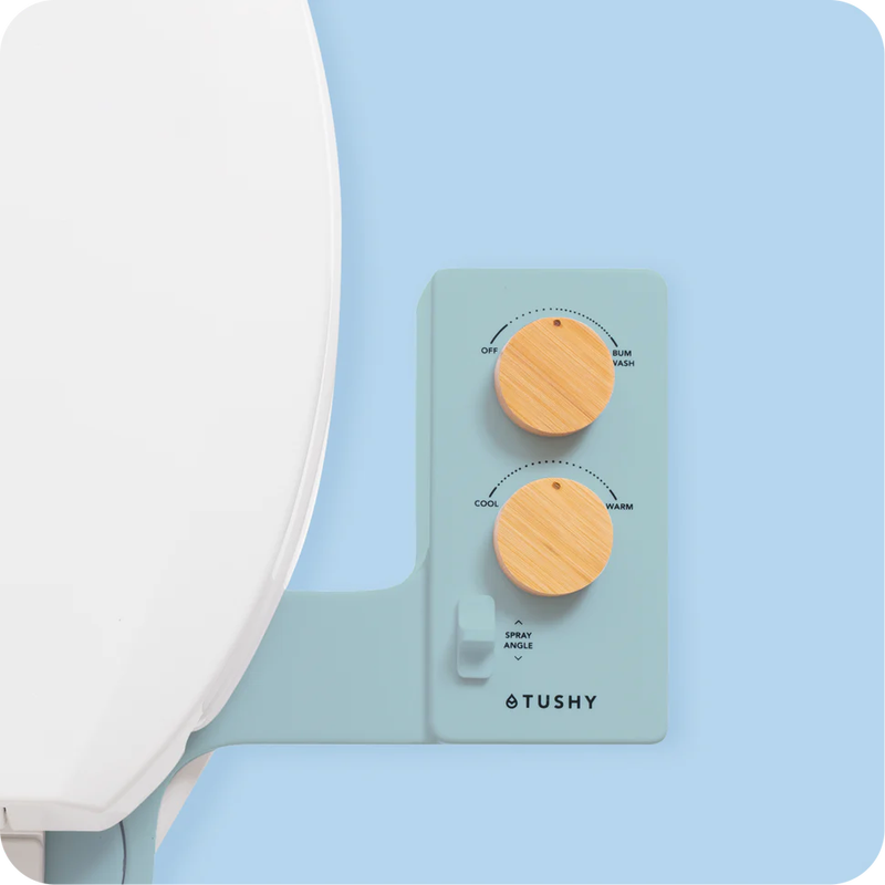 Tushy Spa 3.0 | Blue with Bamboo Knob