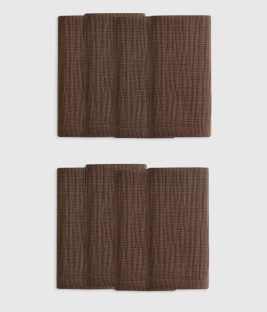 Organic Airy Gauze Napkins, Set of 8