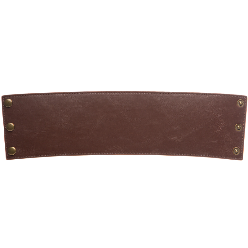 Personalized Leather Wrapped DOF Glass