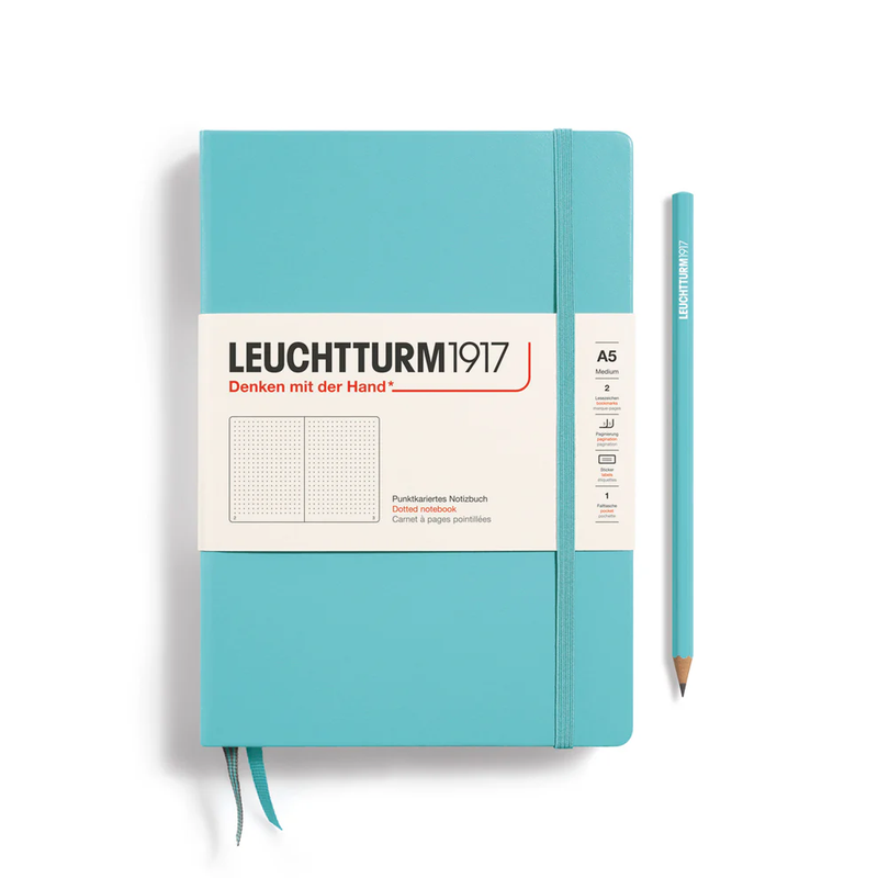 A5 Notebook Classic, Hardcover, Dotted with Personalized Monogramming