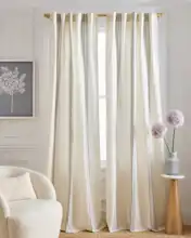 Coastal Stripe Linen Cotton Curtain