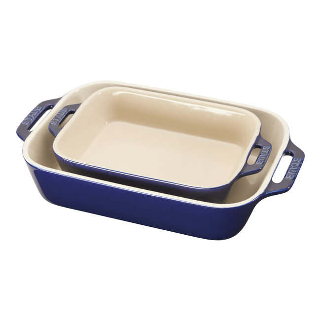 Ceramic 2-Piece Rectangular Baking Dish Set