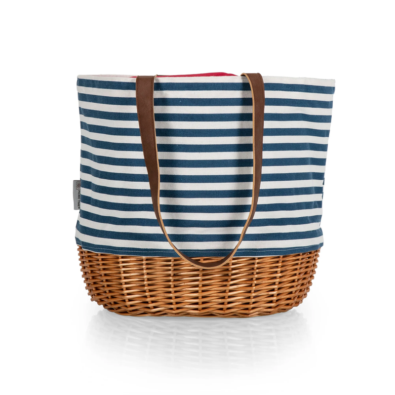 Coronado Canvas and Willow Basket Tote
