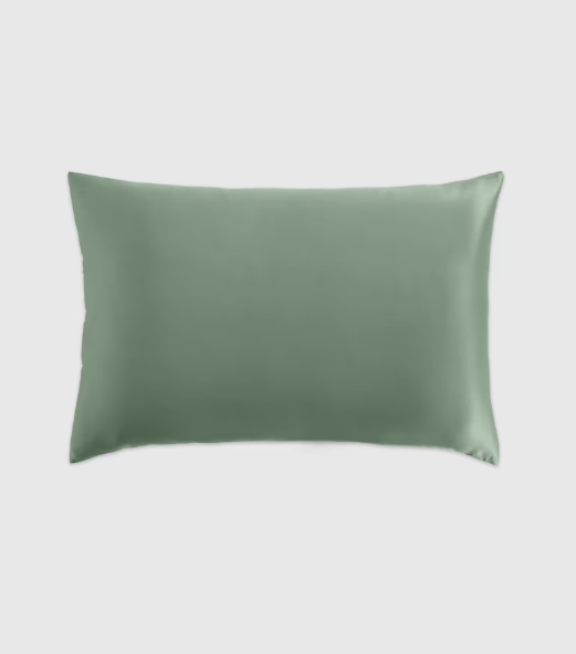 100% Mullberry Silk Pillowcase, Queen | Eucalyptus