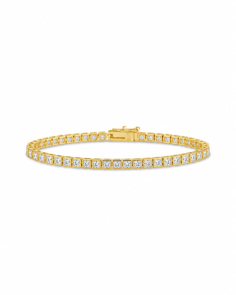 Helene Princess Cut Tennis Bracelet