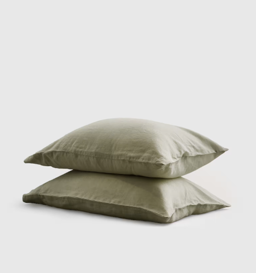 European Linen Pillowcase Set, Queen/Standard