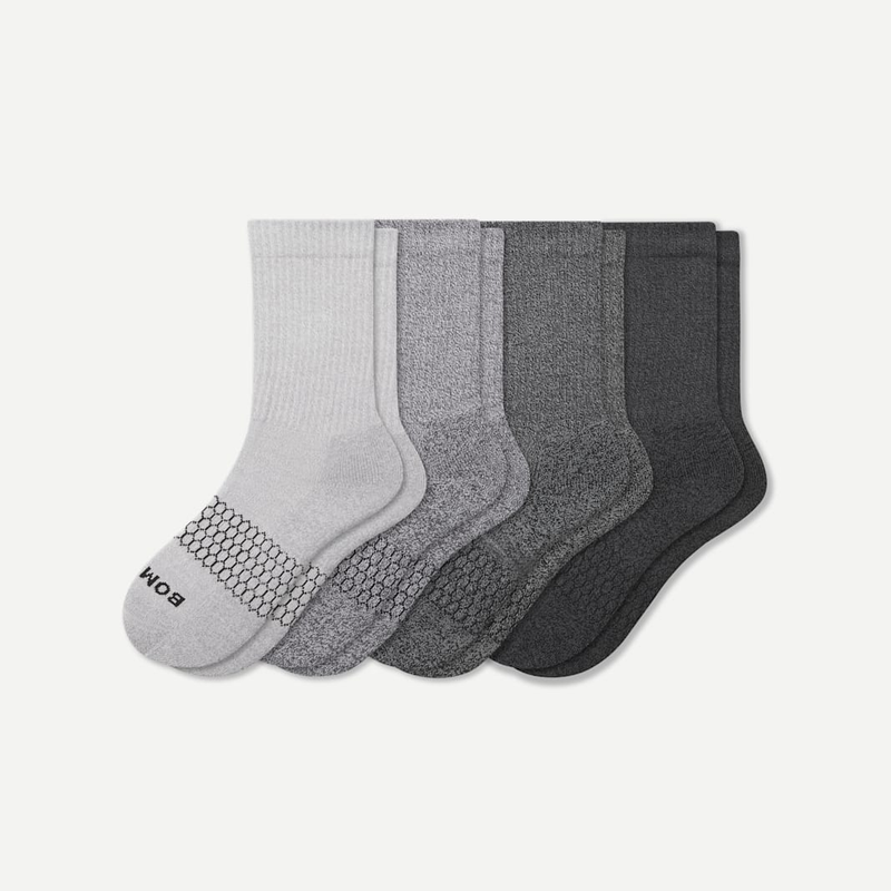Youth Marl Calf Sock 4-Pack