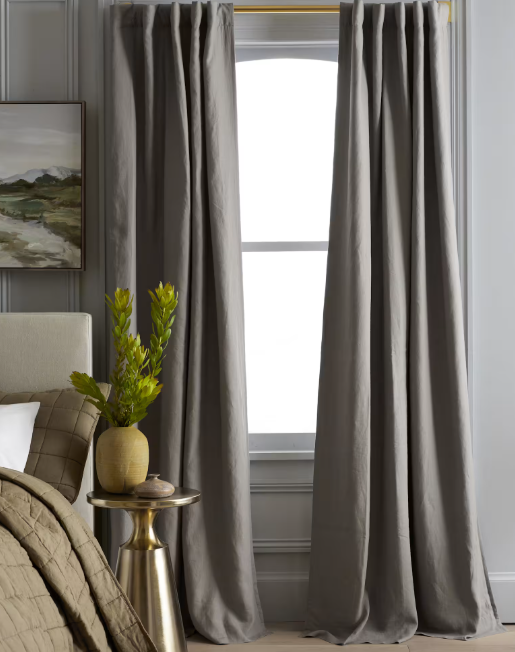 European Linen Room Darkening Curtain