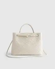 Italian Leather Handwoven Satchel