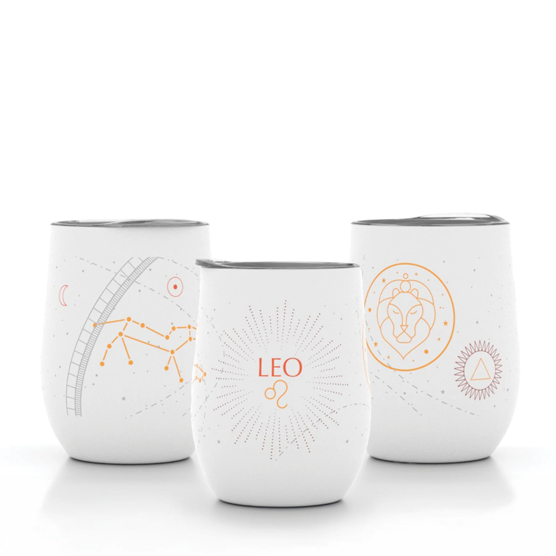 12oz Zodiac Insulated Wine Tumbler