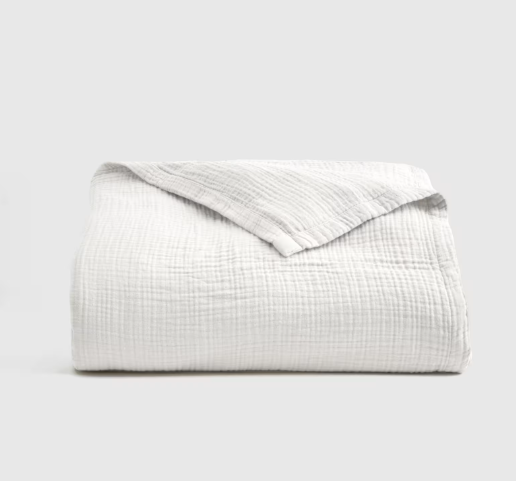 Organic Airy Gauze Bed Blanket, Queen