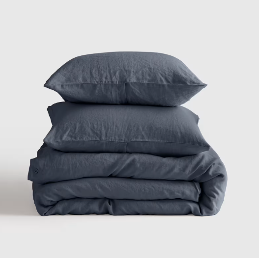 European Linen Duvet Cover Set, Queen