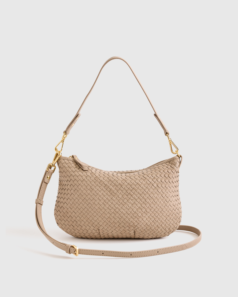 Small Italian Handwoven Leather Mini Shoulder Bag