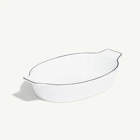 10"x6.6" Oval Gratin Baking Dish